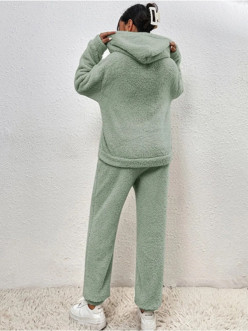 Women's Plush Fleece Loungewear Set Hoodie And Joggers Cocoon Collection Limited Run