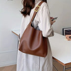 Women's Shoulder Bag Soft Bodied Design With Gold Buckle Wide Strap Limited