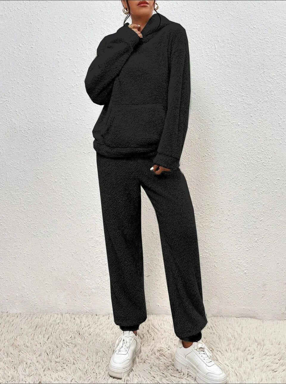 Women's Plush Fleece Loungewear Set Hoodie And Joggers Cocoon Collection Limited Run