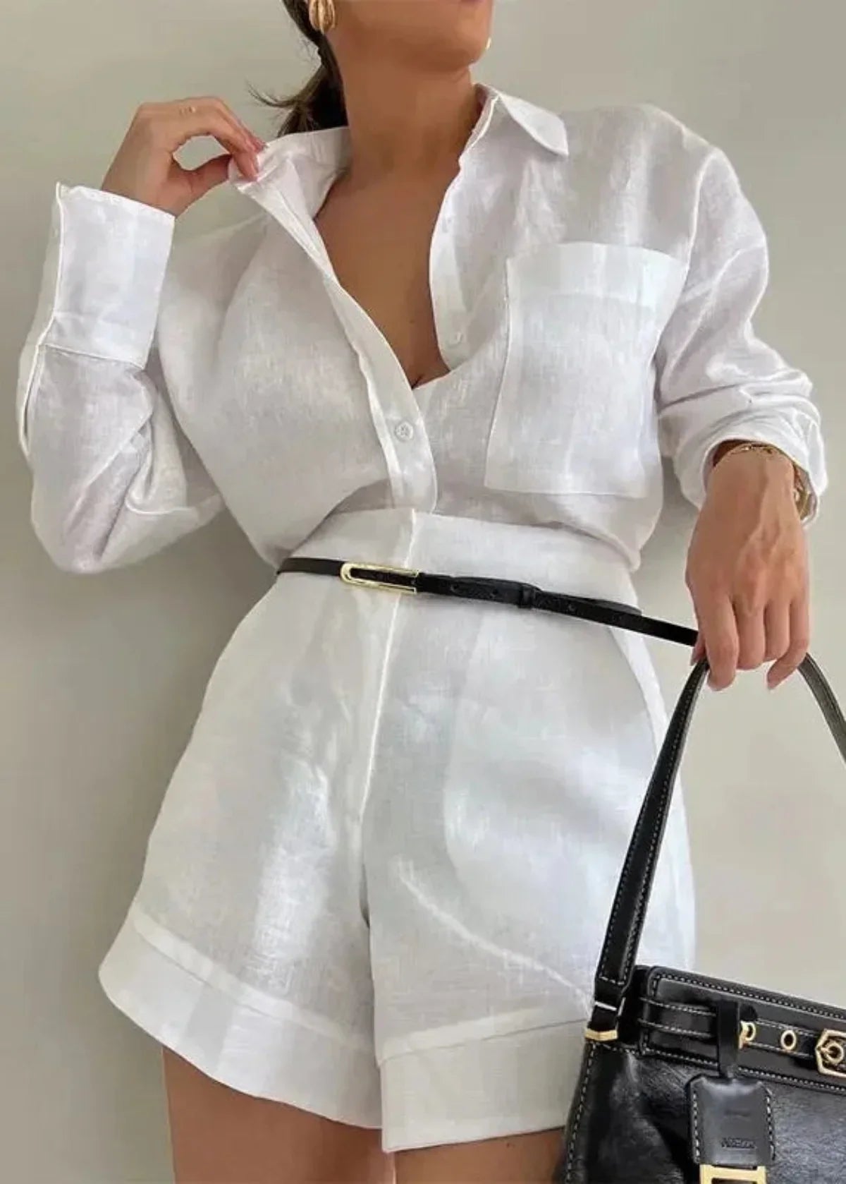 Soft Blend Loose Shorts Set for Women Premium Collection Exclusive