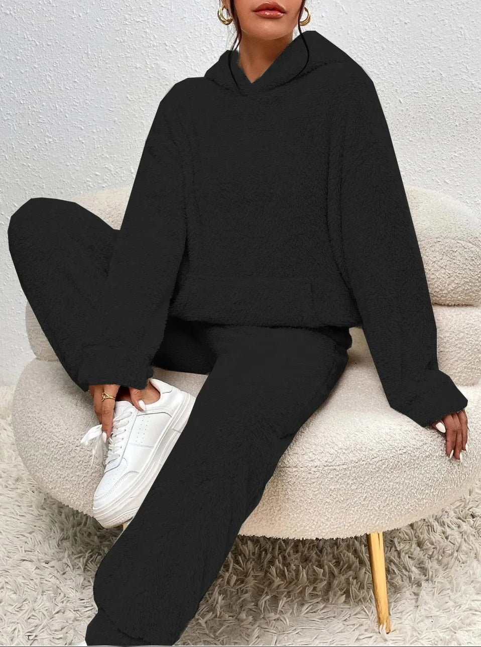 Women's Plush Fleece Loungewear Set Hoodie And Joggers Cocoon Collection Limited Run