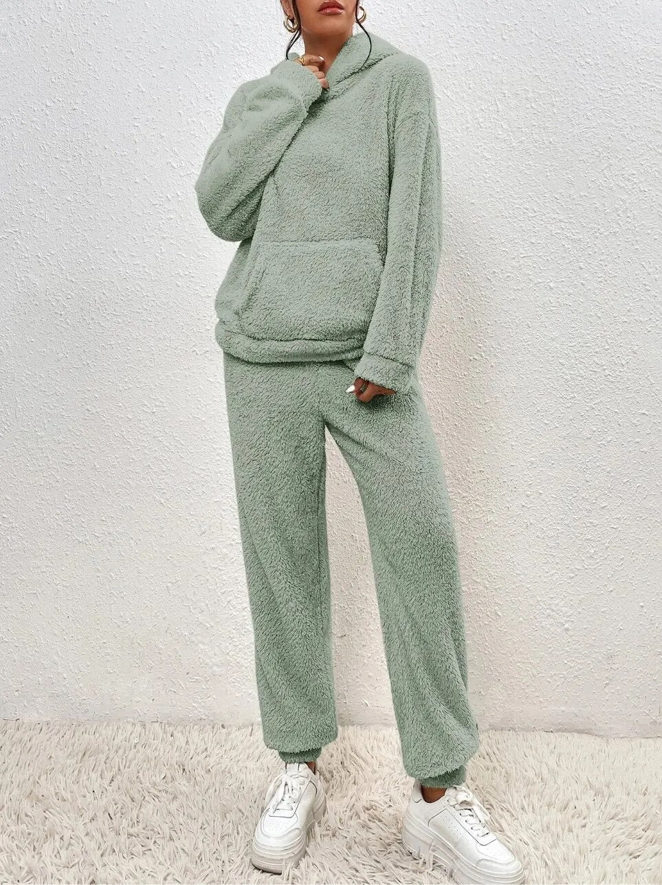 Women's Plush Fleece Loungewear Set Hoodie And Joggers Cocoon Collection Limited Run