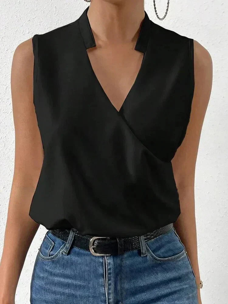 Silk Sleeveless Top For Women Limited Edition