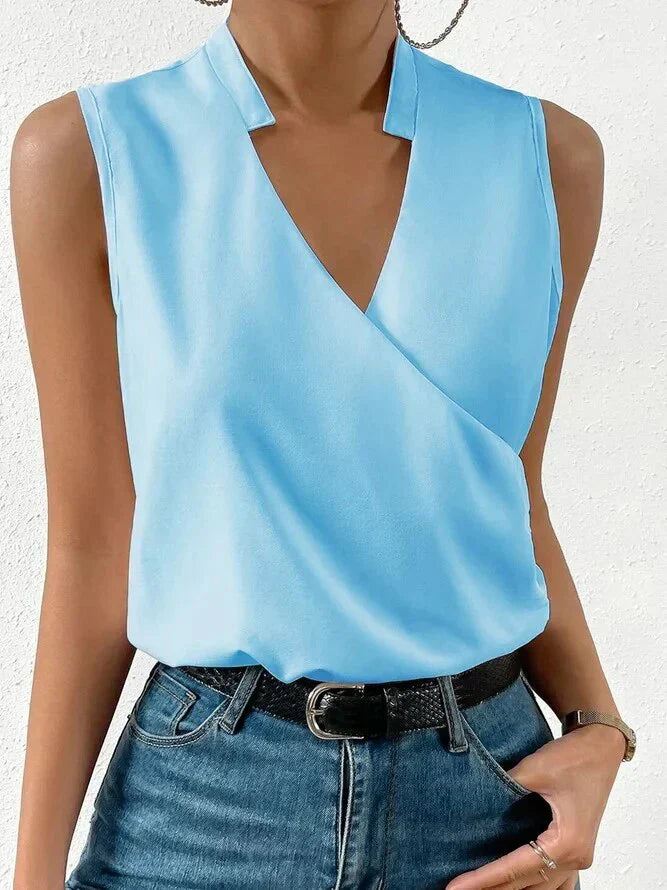 Silk Sleeveless Top For Women Limited Edition