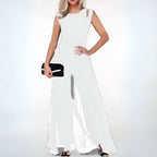 Womens Sleeveless Wide Leg Jumpsuit Crepe Summer Collection Exclusive