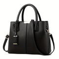 Leather Handbag Structured Tote Edition With Crossbody Strap