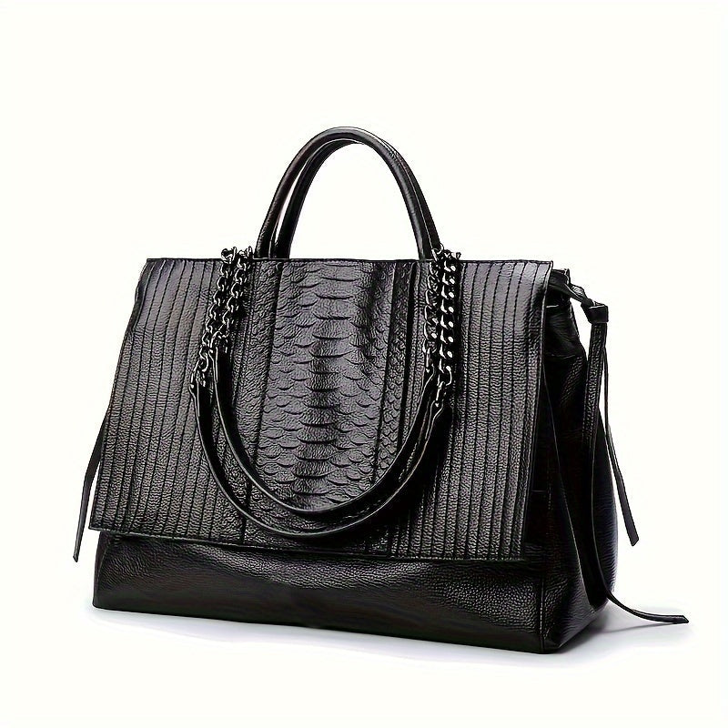 Chic Black Leather Limited Shoulder Bag For Women