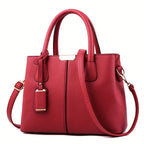 Leather Handbag Structured Tote Edition With Crossbody Strap