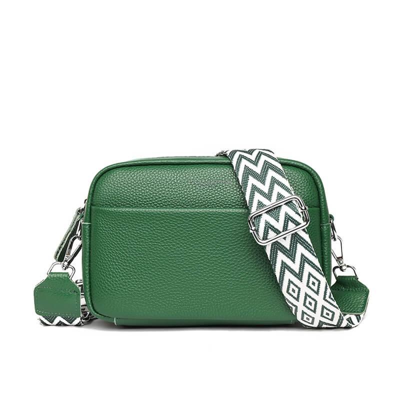 Boxy Womens Crossbody Bag Calfskin Leather Collection Limited Patterned Strap