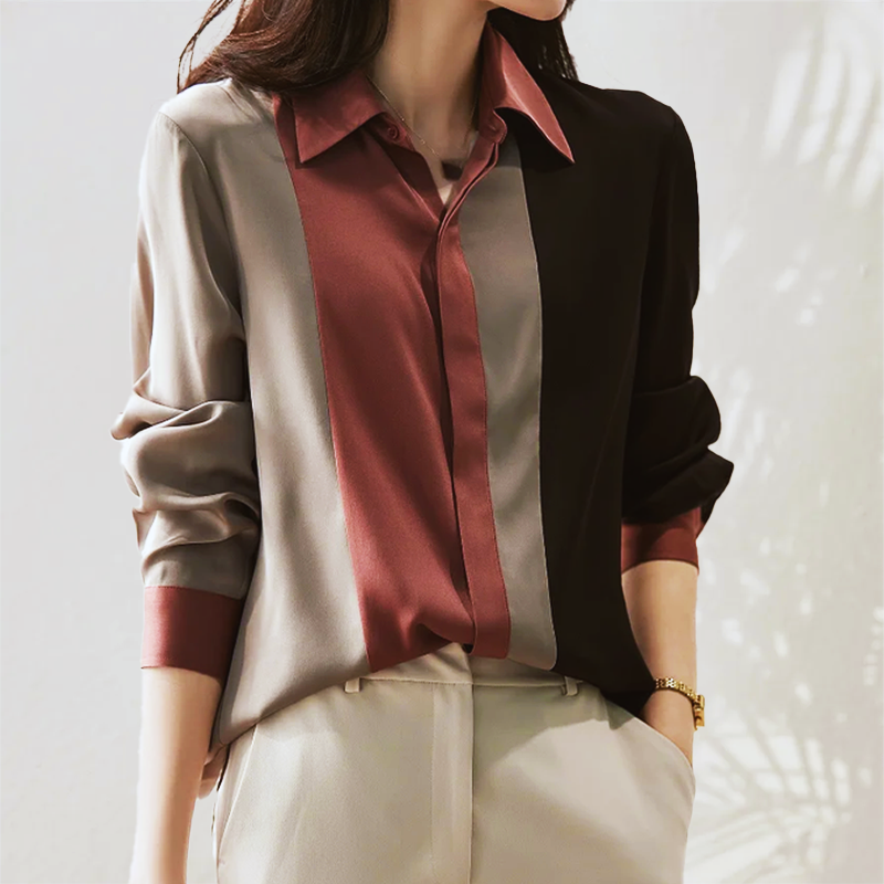 Vertical Stripe Blouse Premium Fabric Exclusive Edition