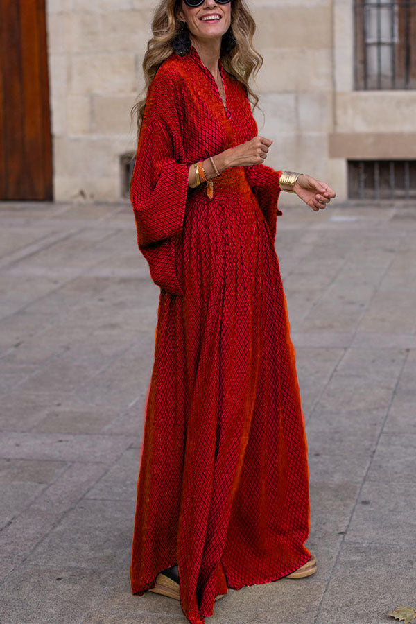 Crepe Collection Elegant Long Sleeve V-Neck Dress For All Occasions Limited Edition