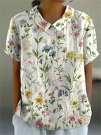 Floral Collection Blouse With Peter Pan Collar Timeless Exclusive