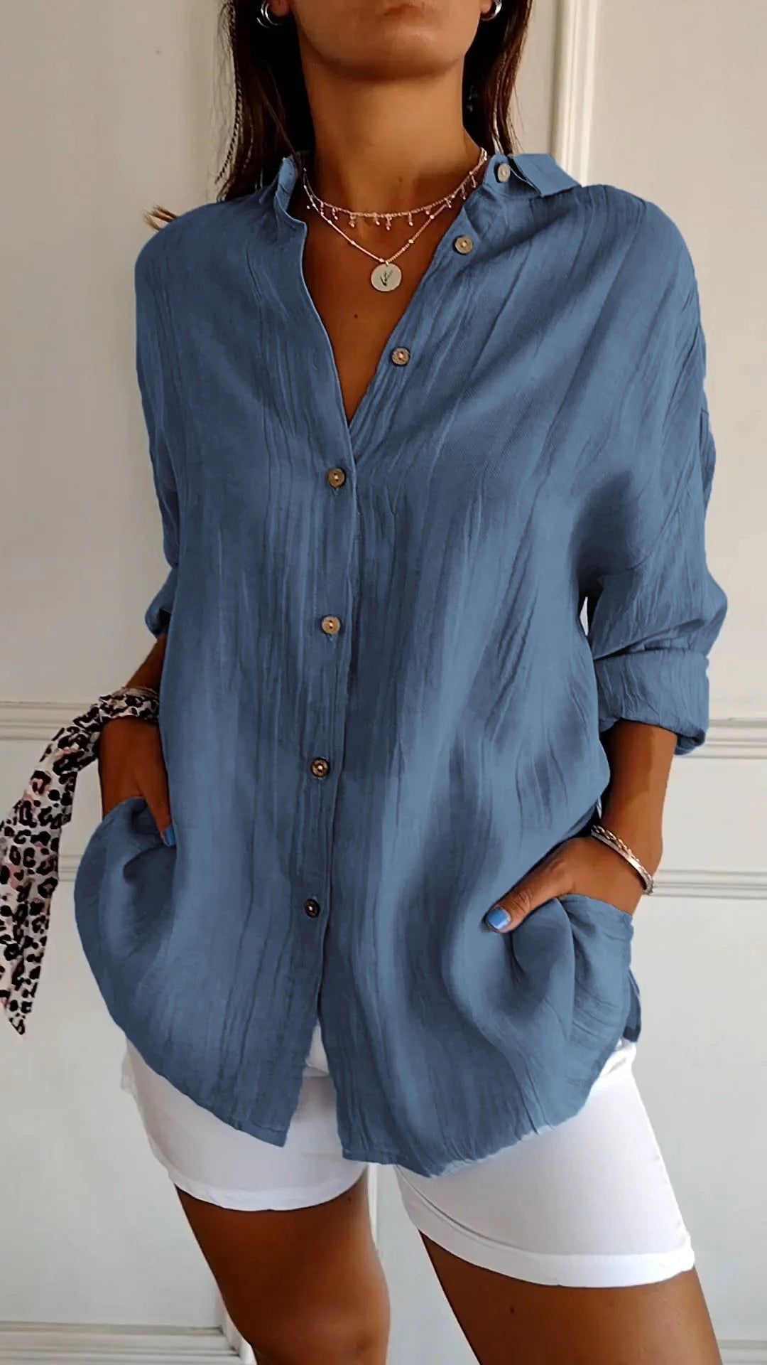 Maya Pleated Blouse Luxe Collection Timeless Elegance Exclusive