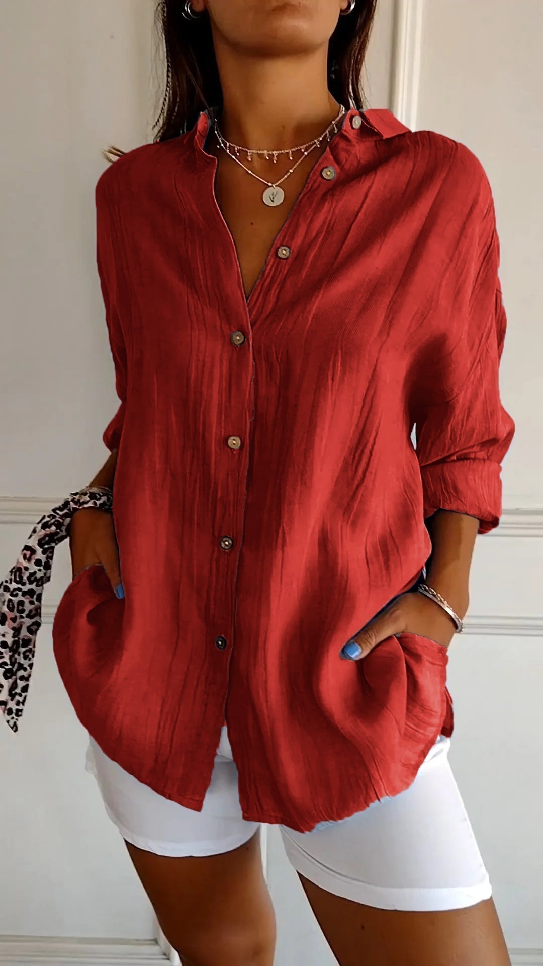 Maya Pleated Blouse Luxe Collection Timeless Elegance Exclusive