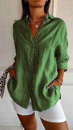 Maya Pleated Blouse Luxe Collection Timeless Elegance Exclusive
