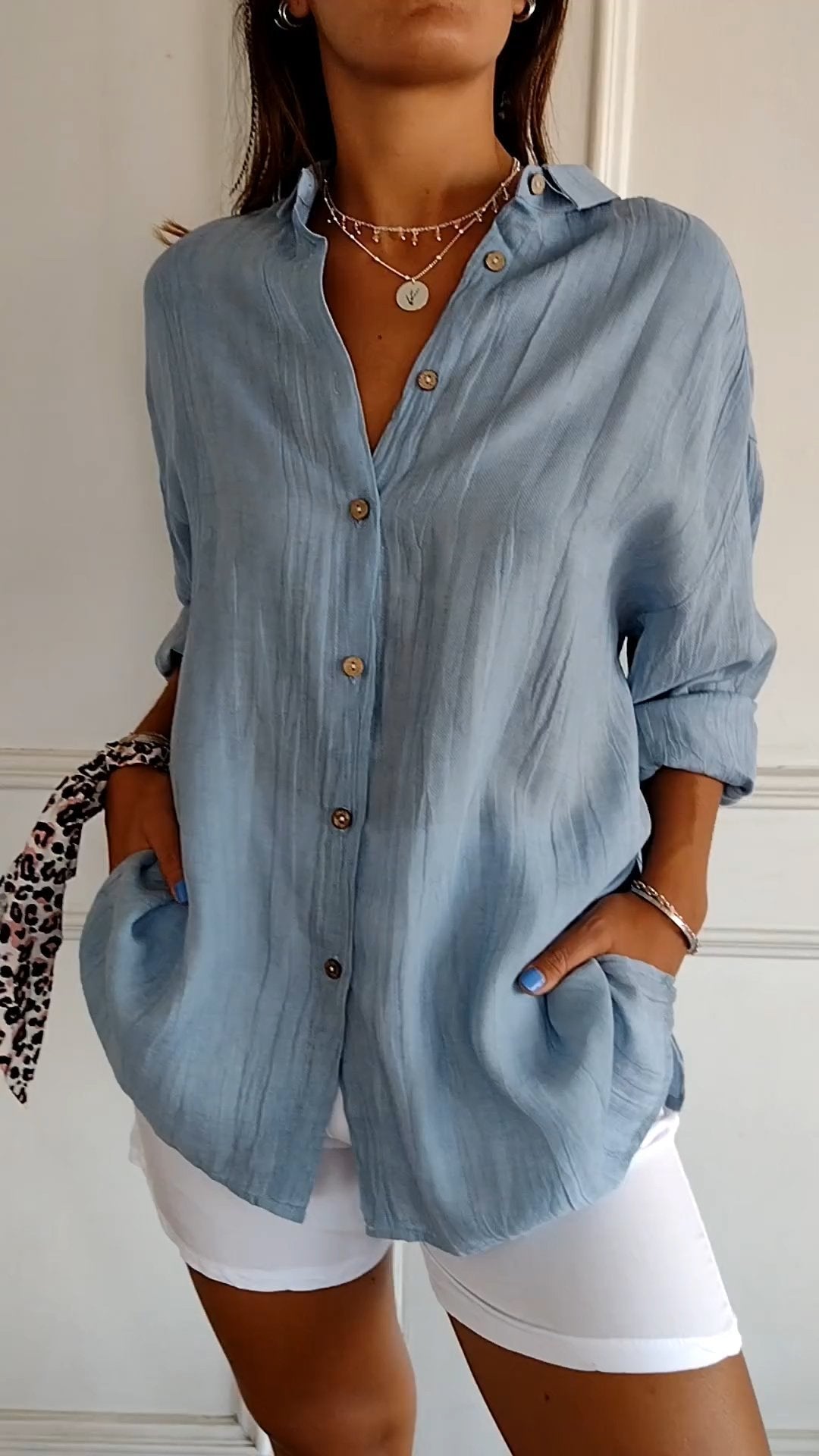 Maya Pleated Blouse Luxe Collection Timeless Elegance Exclusive
