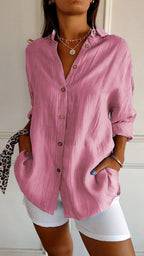 Maya Pleated Blouse Luxe Collection Timeless Elegance Exclusive