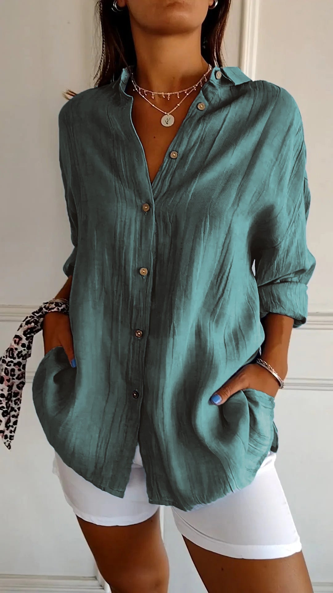 Maya Pleated Blouse Luxe Collection Timeless Elegance Exclusive