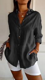 Maya Pleated Blouse Luxe Collection Timeless Elegance Exclusive