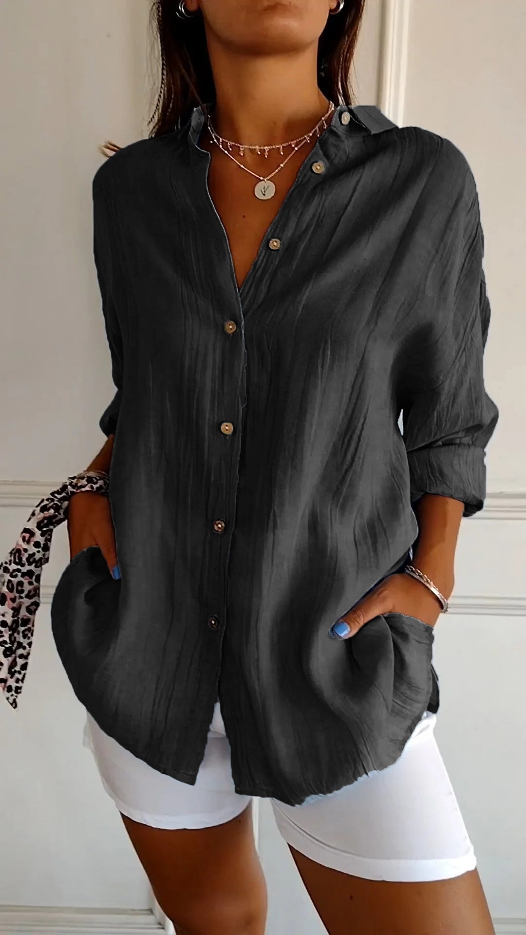 Maya Pleated Blouse Luxe Collection Timeless Elegance Exclusive