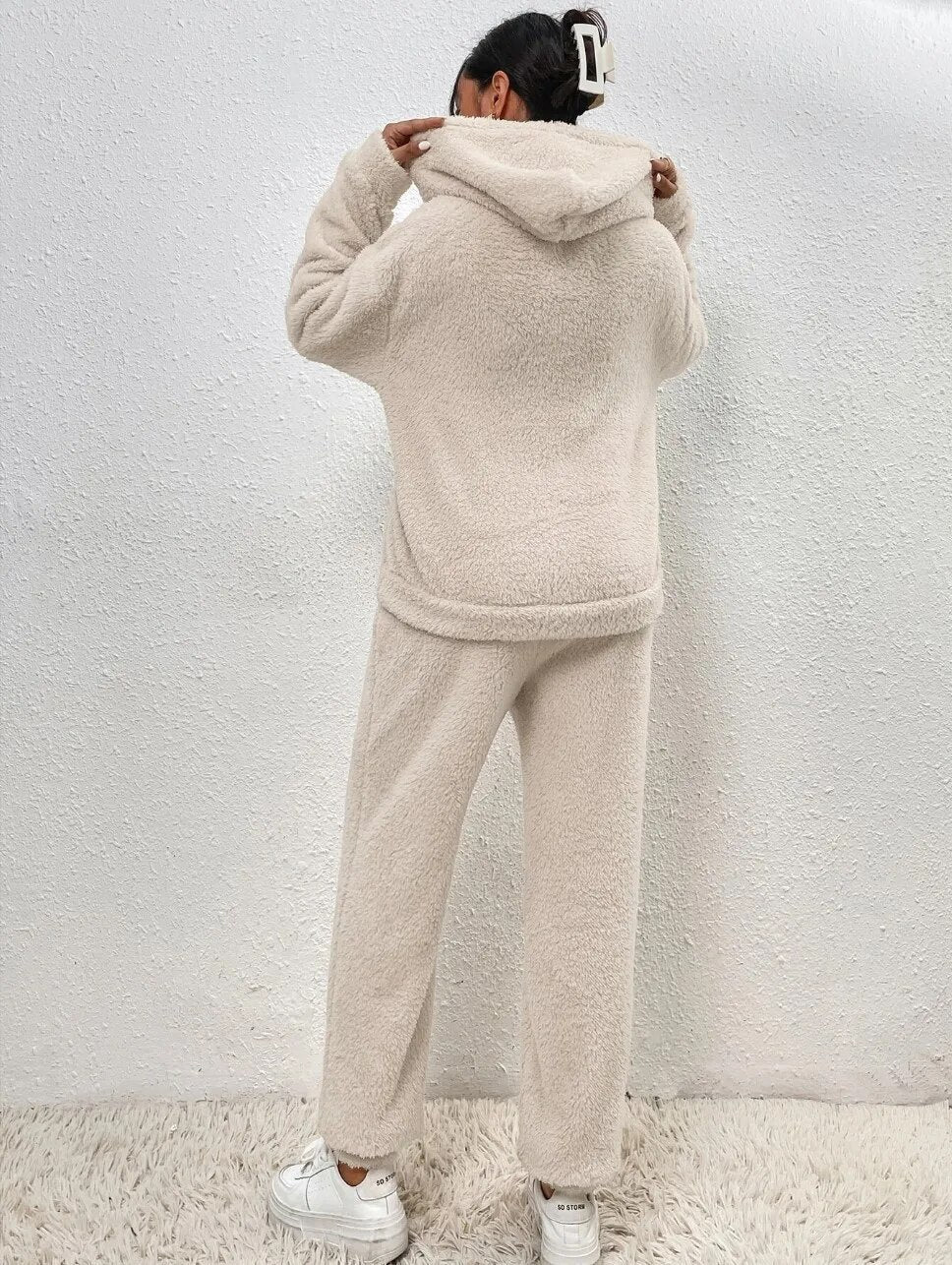 Women's Plush Fleece Loungewear Set Hoodie And Joggers Cocoon Collection Limited Run
