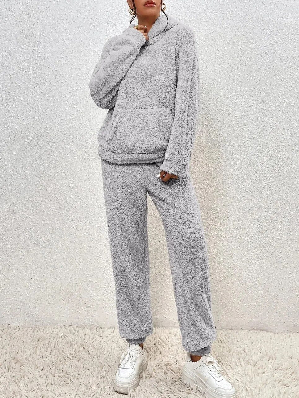 Women's Plush Fleece Loungewear Set Hoodie And Joggers Cocoon Collection Limited Run