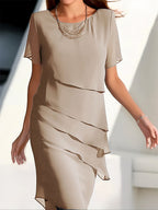 Tiered Chiffon Dress From The Luxe Collection Exclusive Timeless Elegance