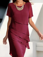 Tiered Chiffon Dress From The Luxe Collection Exclusive Timeless Elegance