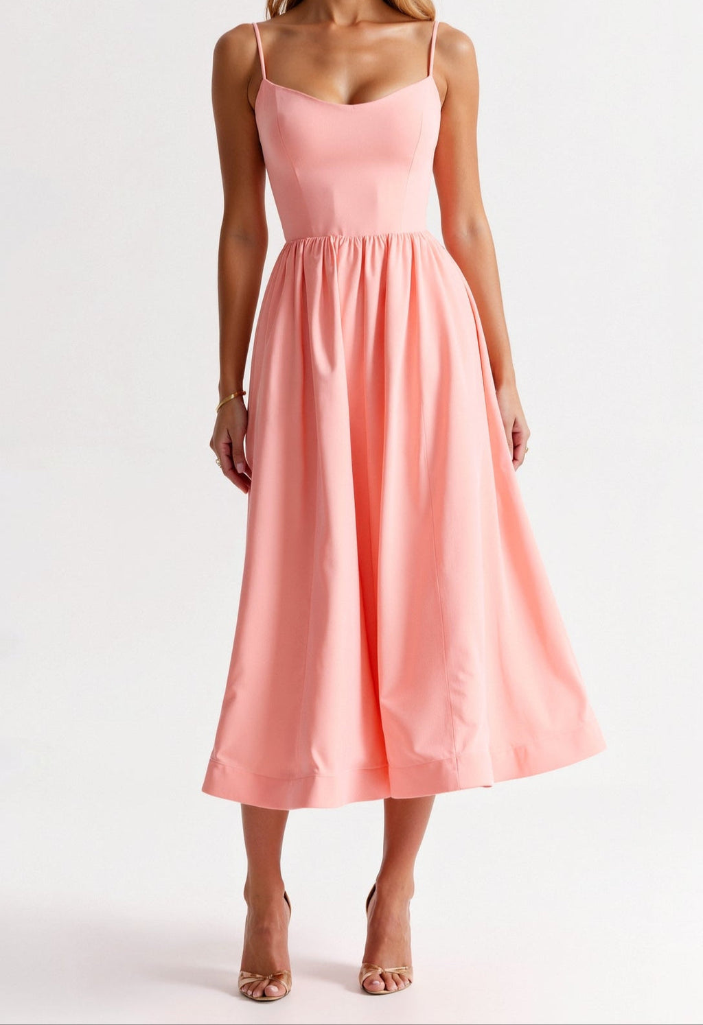 Corset Midi Dress For Women Elegant Wedding Guest Luxe Fabric Limited Edition