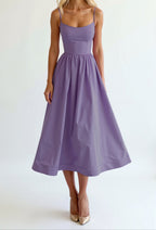 Corset Midi Dress For Women Elegant Wedding Guest Luxe Fabric Limited Edition